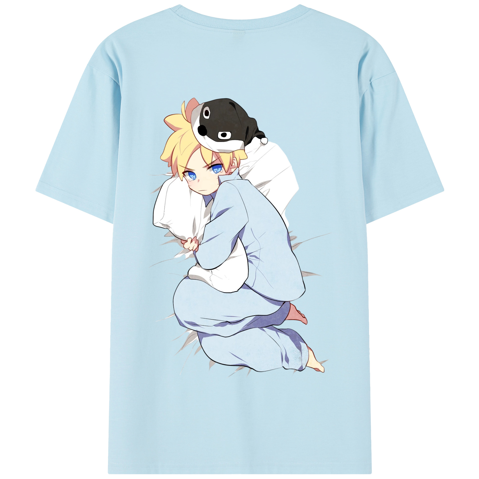 （画像用） NARUTO -ナルト- うずまき ナルト Uzumaki Naruto 綿100％半袖Tシャツ（背面プリント）